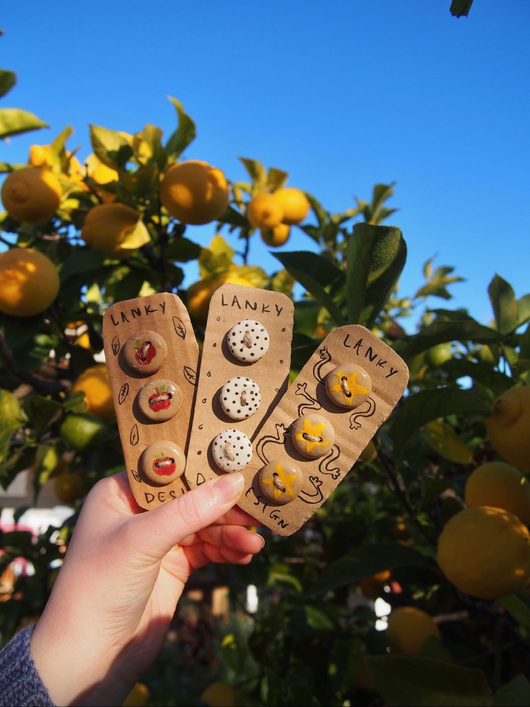 Ceramic buttons