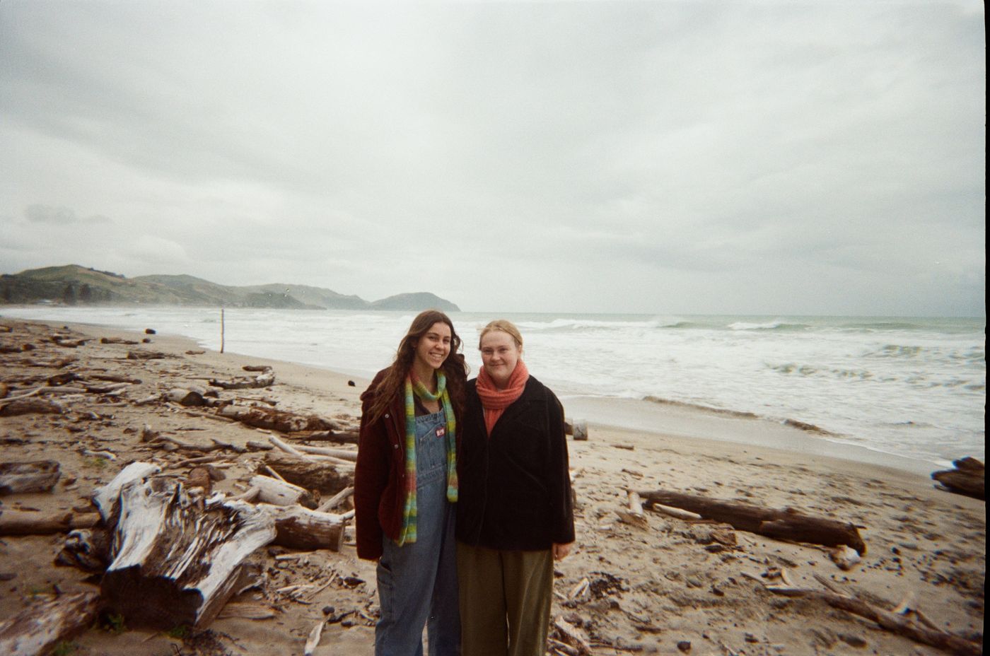 Jodi and Esta on the beach