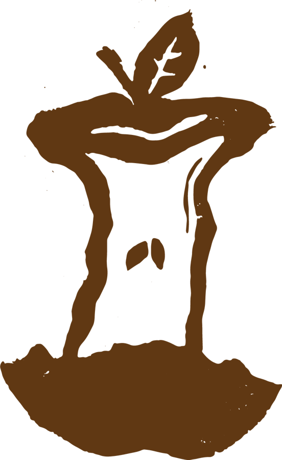 Apple core illustration